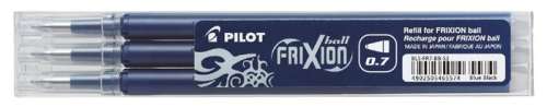 Pilot Frixion Ball/Clicker stierateľná náplň do guľôčkového pera, 0,35 mm #tmavomodrá (3ks)