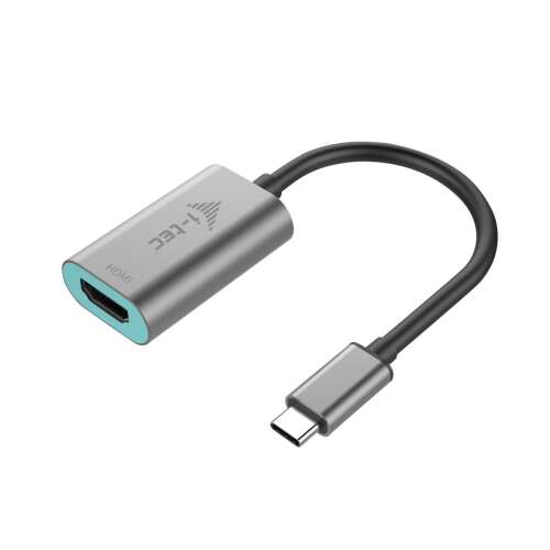 i-tec adaptér USB-C na HDMI, 4K 60Hz, kovový, sivý