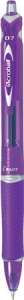Guľôčkové pero Pilot Acroball s tlačidlom, 0,25 mm #purple 31546290 Perá