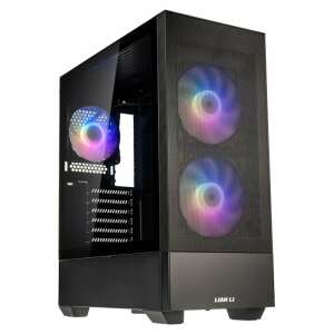 Lian Li LANCOOL 205 MESH C black computer case with tempered glass side panel and RGB fans - Computer Case