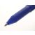 Close-up of PILOT Frixion Ball blue erasable rollerball pen tip