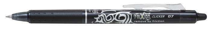PILOT Rollerball, 0,35 mm, wymazywalny, przycisk, PILOT "Frixion Clicker", czarny