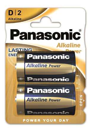 Panasonic Alkaline Power D batérie, 2-balenie