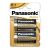 PANASONIC Battery D goliate, 2 pcs, PANASONIC "Alkaline power" 31546413