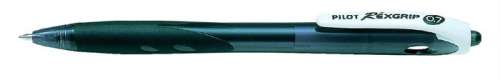 PILOT Rexgrip ballpoint pen, black, 0.27 mm, ergonomic grip