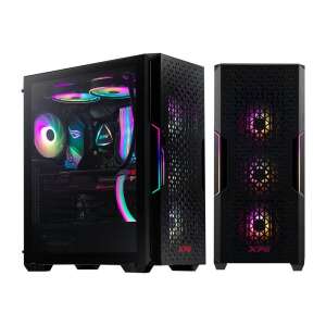 XPG Starker AIR mid-tower ATX case with tempered glass side panel and front mesh panel - Computer Case