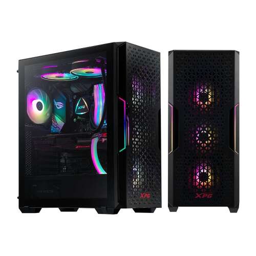 XPG Starker AIR mid-tower ATX case with tempered glass side panel and front mesh panel