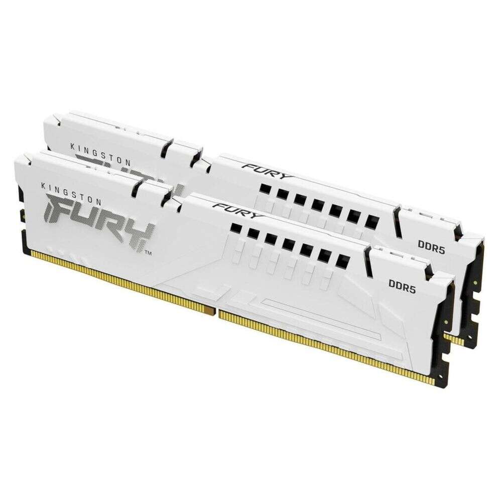 Kingston ram memory kit fury beast - 32gb (2 x 16 gb kit) - ddr5-5200 dimm cl40 (kf552c40bwk2-32)