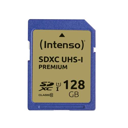 Intenso SDXC UHS-I Premium Memória Kártya - 128GB 91223387 - Memóriakártya