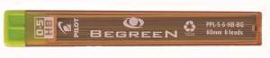 PILOT BeGreen 0.5mm HB pencil leads, 6 pack - Pilot