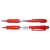 Two Pilot Super Grip retractable ballpoint pens, red, 0.7mm