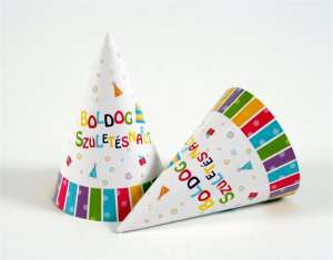 Csákó, papír, "Boldog születésnapot" 31546607 Party dekoráció