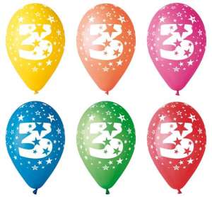 Balónik, 26 cm, početný, 3 31546653 Balóny