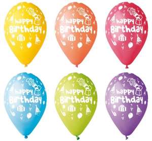 Balon, 30 cm, La mulți ani, clovn 31546655 Baloane