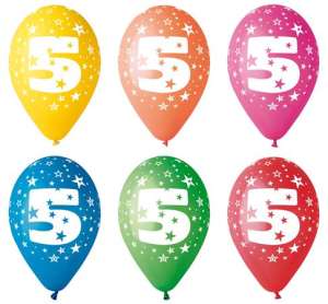 Balónik, 26 cm, početný, 5 31546673 Balóny