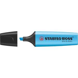 STABILO BOSS Original highlighter, light blue, 2-5 mm chisel tip - STABILO
