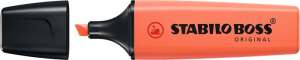 STABILO BOSS Original Pastel highlighter, light coral, chisel tip, 2-5 mm - STABILO