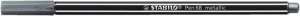STABILO Fineliner, 1,4 mm, STABILO "Pen 68 metallic", silber 31546932 Fineliner