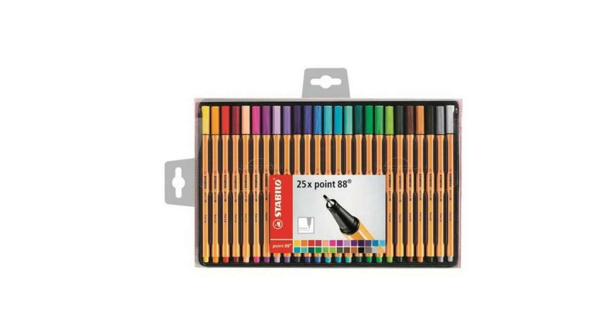 Stabilo Fineliner, point 88, 25 colours, exclusive 8825-1 