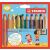 STABILO Woody 3 in 1 színes ceruza készlet, 10 szín, gyerekeknek, üvegre rajzoláshoz
