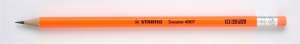 STABILO Swano Neon orange HB Bleistift mit Radiergummi - Stifte & Bleistifte