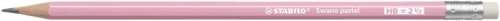 STABILO Grafitceruza radírral, HB, hatszögletű, STABILO "Swano Pastel", pink 31547103