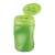 STABILO Easy green pencil sharpener, right-handed, open, showing 3 holes