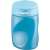 STABILO Easy pencil sharpener, blue, 3 hole, with container, for right-handed
