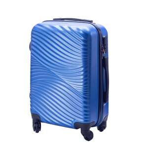 Valiză Dollcini Világjáró Bőrönd 22 inch, albastră, cu carcasă rigidă, 4 roți - Dollcini Valize