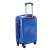 Valiză Dollcini Világjáró din plastic dur, albastră, 25" cu 4 roți, mâner telescopic și blocare TSA, vedere din spate