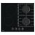 Top view of Gorenje GCE691BSC combination cooktop, 2 gas burners, 2 electric zones