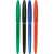 UNI Signo Gelstick 0.7 mm gel pens in green, black, blue, and red