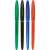 UNI Signo Gelstick 0.7 mm gel pens in green, black, blue, and red