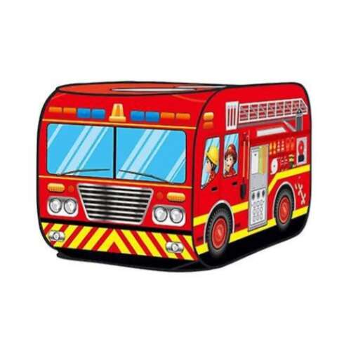 Buszos játszósátor piros színű 