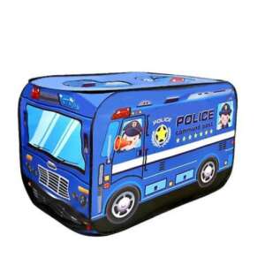 Buszos játszósátor kék, 110x70x70cm