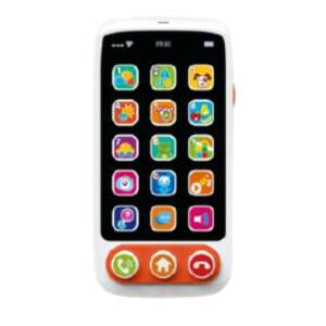 Baba okostelefon színes gombokkal és képernyővel, számok, zene és rajzolás tanulása, angol nyelvű - Nonbrand Interaktív gyerek játék