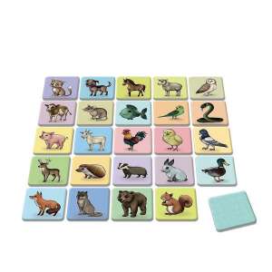 Farm animal memory game with 24 cards, Pexeso memo game - Dino Bikes