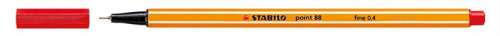 Stabilo Point 88 Fineliner, Crvena, 0,4 mm