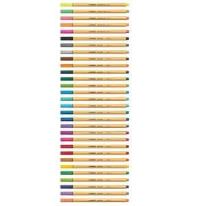 STABILO Point 88 Pióra kulkowe, 30 sztuk, 0,4 mm, różne kolory - Rostirón & Tűfilc