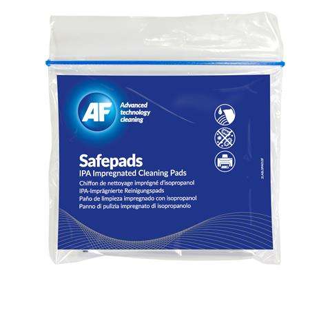 AF Reinigungstücher mit Isopropylalkohol, große Größe, 10 Stück, AF "Safepads" 31547601