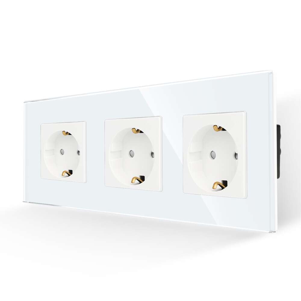 LUXION Hármas Üveg Konnektor - 3 db, Gyermekvédelemmel