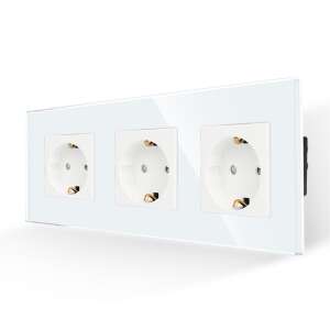 LUXION Hármas Üveg Konnektor - 3 db, Gyermekvédelemmel