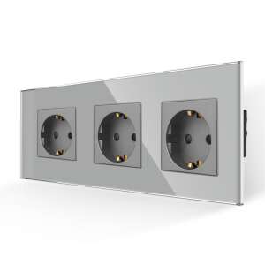 LUXION Hármas Üveg Konnektor - 3 db, Gyermekbiztonságos