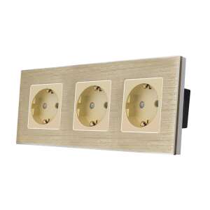 LUXION Hármas Konnektor - Alumínium Keret