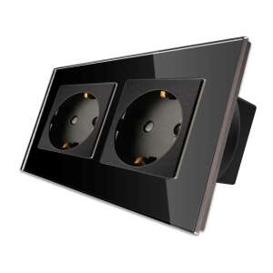 LUXION Dupla Üveg Konnektor - Fekete - Gyermekbiztonságos