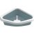 STEFANPLAST Sprint Corner 40x56x14cm sarok macska WC fehér/acélkék 57933587