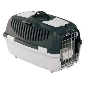 STEFANPLAST Gulliver 3 Delux IATA transporter dla zwierząt, 61x40x38cm, szary i biały, dla kotów i małych psów - Trzymanie kotów