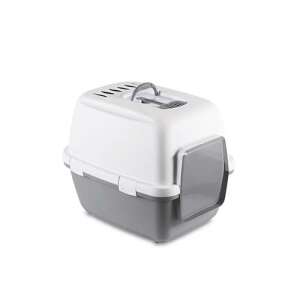 Stefanplast Cathy Comfort Krytá toaleta pre mačky - s filtrom a lopatkou 57933618 - Mačacie WC