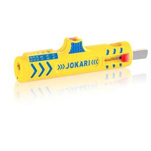 JOKARI J30155 Secura Nr. 15. decojitor de cabluri, galben, albastru, roșu, pentru decojirea cablurilor cilindrice izolate - Echipamente electrice