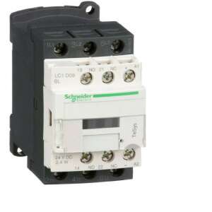 Schneider Electric TeSys D Schütz, 4kW/9A 400V AC3 1Z+1NY, 3-polig, 24V DC Spule, mit Hilfskontakten - Schneider